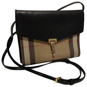 BURBERRY Grainy Calfskin House Check Macken Bag